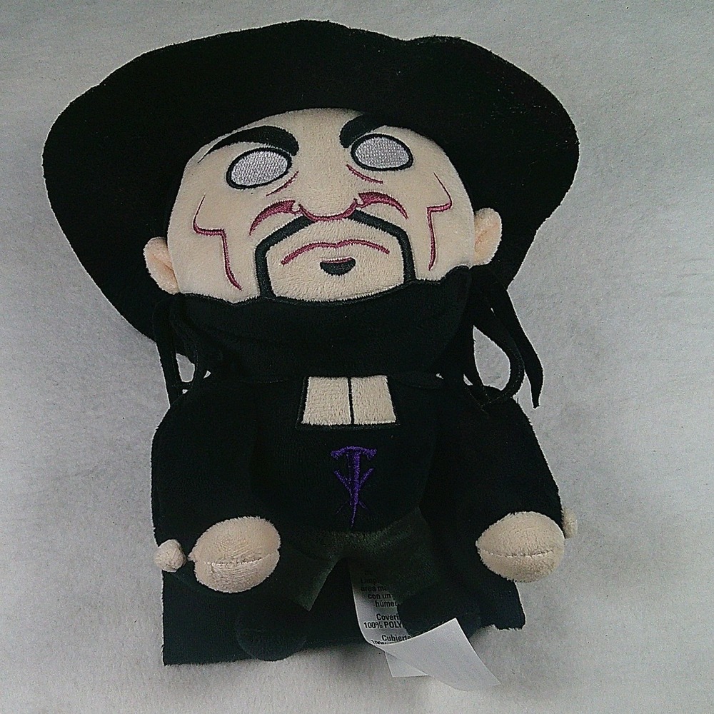 WWE The Undertaker Plush 9 Inch Stuffed Figure‎ Wrestler Deadman Black Hat